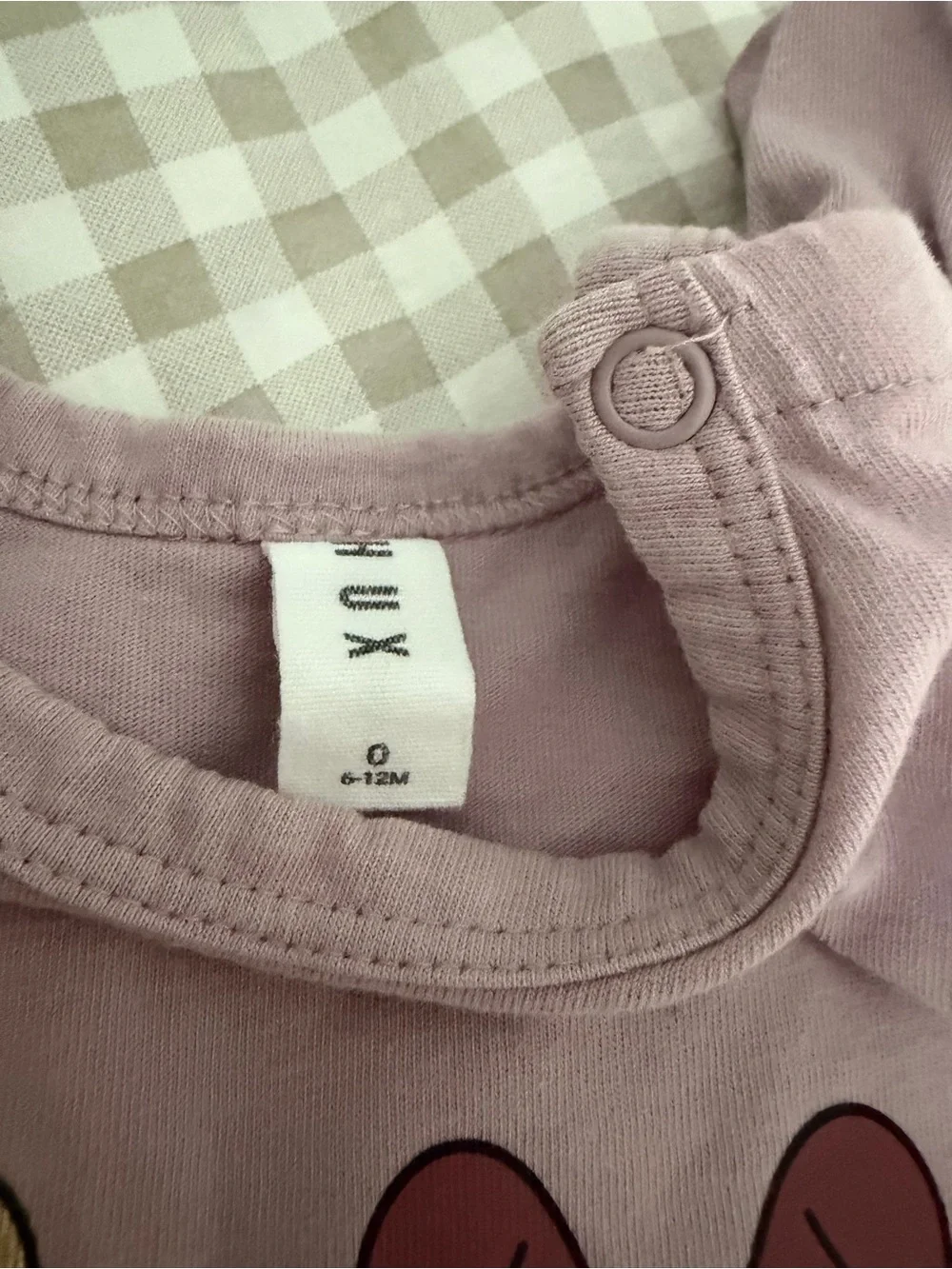 Huxbaby Mauve Pink Baby Onesie with Snap Shoulder